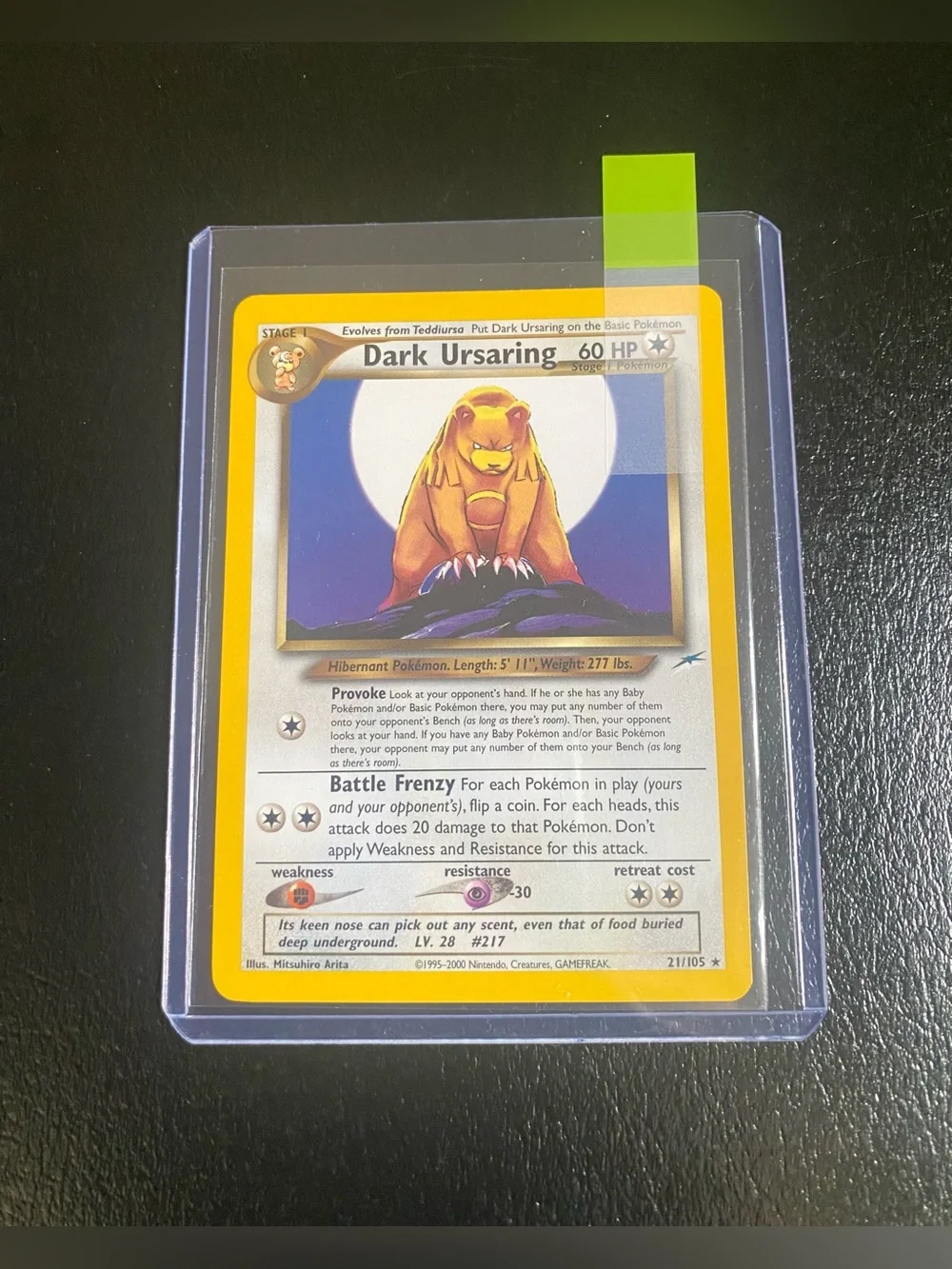 Pokemon Card Dark Ursaring 21/105